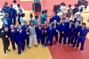 El club de Yutori Sports tras la competición de la Liga Nacional de Judo
